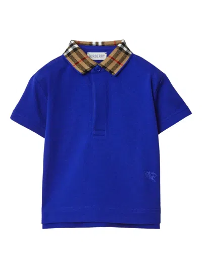 BURBERRY KNIGHT EMBROIDERED POLO SHIRT