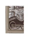 Burberry Men Knight Engraving Print Silk Scarf In Brown