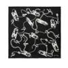 Burberry Knight Hardware-print Scarf In Silver Tone