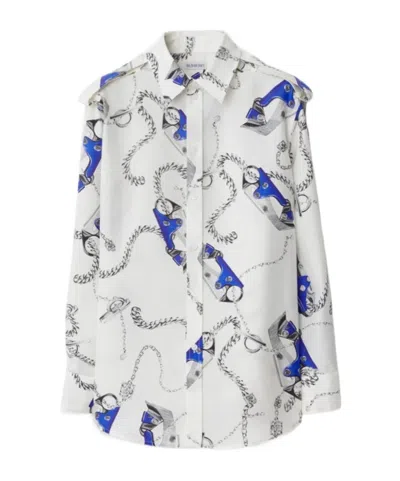 BURBERRY BURBERRY GRAPHIC PRINTED BUTTONED SHIRT