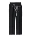Burberry Knight Hardware Canvas Trousers In Black