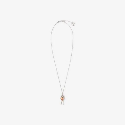 BURBERRY BURBERRY KNIGHT HEART CHARM NECKLACE​