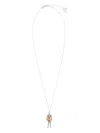 Burberry Knight Heart Charm Necklace In Gold