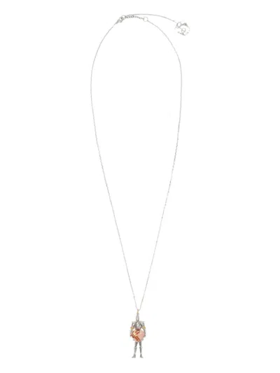 BURBERRY KNIGHT HEART PENDANT NECKLACE