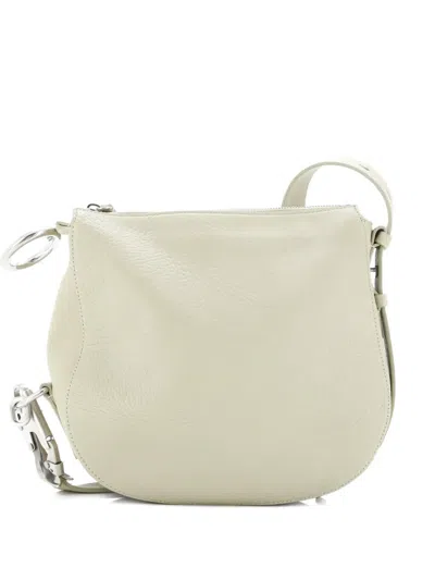 Pre-owned Burberry Knight Leather Small Shoulder Bag In Green