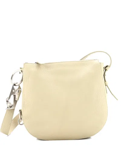 Pre-owned Burberry Knight Leather Small Shoulder Bag In Neutral