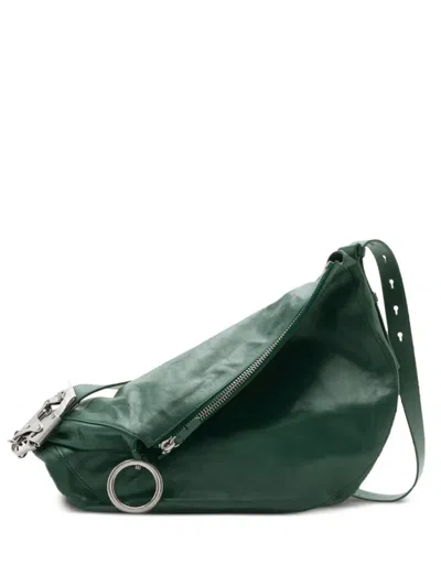 Burberry Knight Leather Tote Bag In Green
