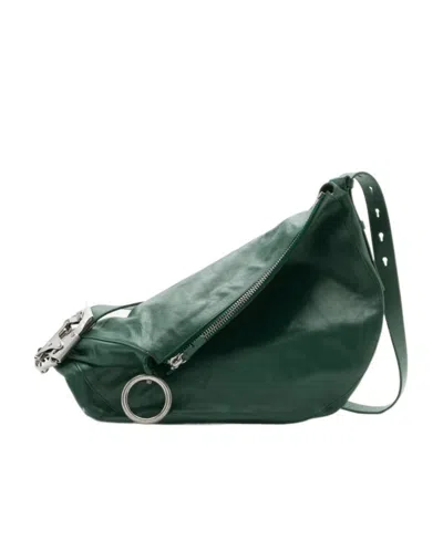 Burberry Knight Leather Tote Bag In Green