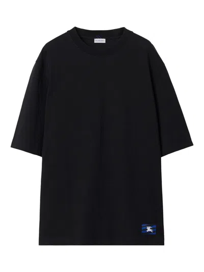 Burberry Knight-patch T-shirt In Black