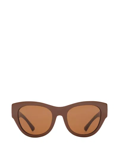 Burberry Knight Round Sunglasses In Brown