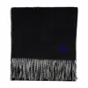 Burberry Knight Solid Scarf In Black