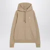 Burberry Knight Stamp Beige Hoodie Men In Neutral