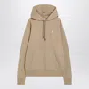 Burberry Knight Stamp Beige Hoodie Men In Brown