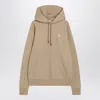 Burberry Knight Stamp Beige Hoodie Men In Nude