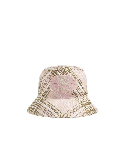 Burberry Plaid-check Bucket Hat In Neutral
