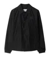 Burberry Knight Stamp Nylon Track Jacket Jackets Black In Black
