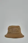 Burberry Knight Stamp Corduroy Bucket Hat In Green
