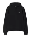 Burberry Men Black Sweatshirt With Ekd Embroidery On The Front And Logo Print On The Rear In Cotton In Black