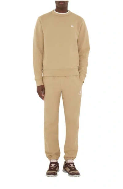 Burberry Knight Stamp Cotton Sweatshirt In Brown