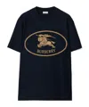 Burberry Mens Brand-print Crewneck Cotton-jersey T-shirt Black Xl