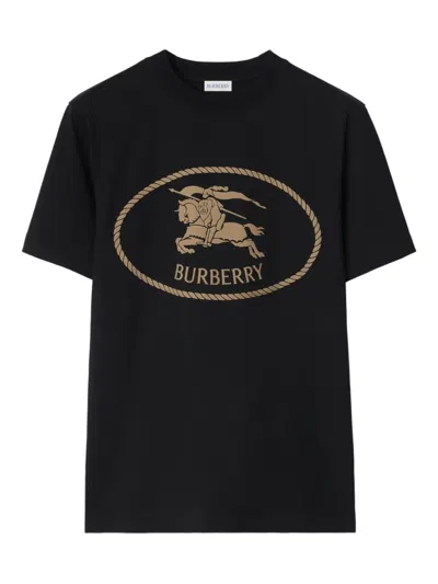 BURBERRY KNIGHT-STAMP COTTON T-SHIRT
