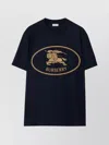 Burberry Mens Brand-print Crewneck Cotton-jersey T-shirt Black Xl