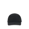 Burberry Men Knight Stamp Gabardine Baseball Cap In Black