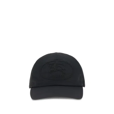 BURBERRY KNIGHT STAMP GABARDINE BASEBALL CAP