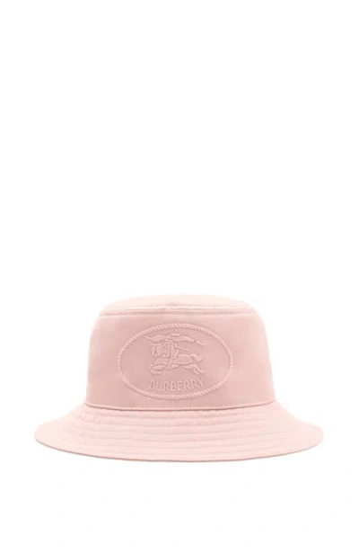 Burberry Knight Stamp Gabardine Bucket Hat In Flora