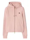 Burberry Knight Stamp Cotton Zip Hoodie