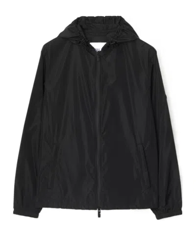 BURBERRY BURBERRY EKD PRINTED ZIP-UP HOODED JACKET