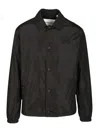 Burberry Knight Stamp Nylon Track Jacket Jackets Black