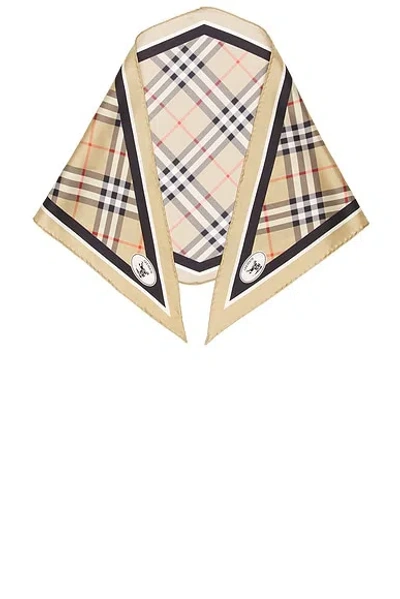 Burberry Knight Stamp Scarf In Neutral