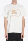 Burberry Men Seth Biologic Cotton Blend T-shirt In White