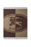 Burberry Knight Stamp Wool Blanket In Multi