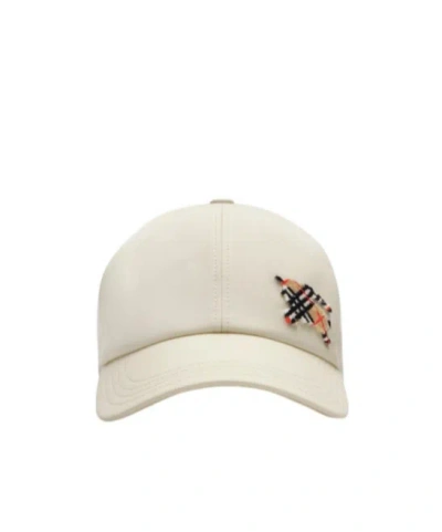 Burberry Knight Tropical Gabardine Baseball Cap In Neutral