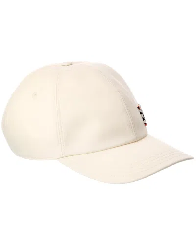 Burberry Knight Tropical Gabardine Baseball Cap In Metallic