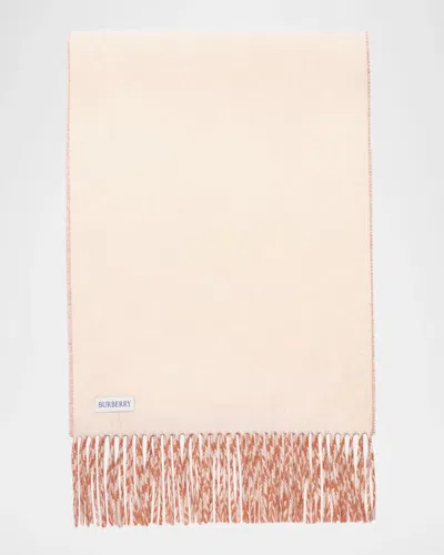 Burberry Knight Two-tone Cashmere Scarf In Neutral