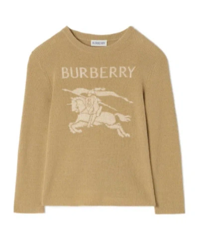 Burberry Equestrian Knight Sweater In Brown