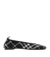 Burberry Knit Check Baby Ballet Flats In Multi