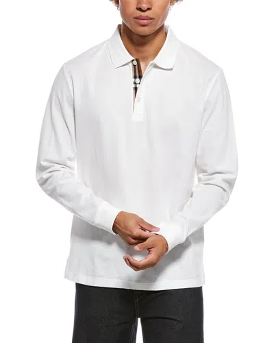 Burberry Knit Polo Shirt In White