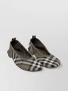 Burberry Knit Round Toe Ballerina Shoes With Textured Sole