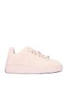 Burberry Leather Box Sneakers In Cameo Ip Check