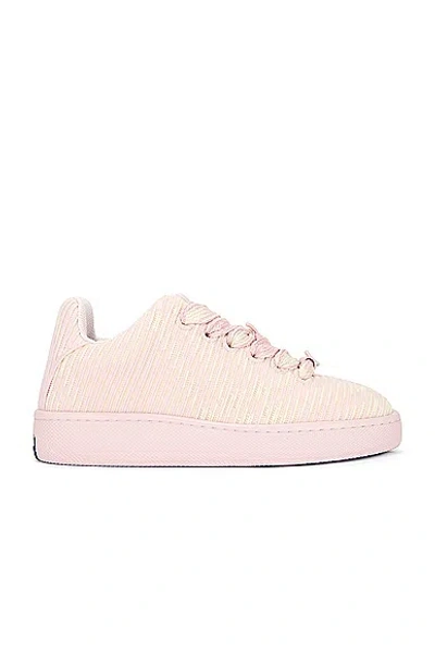 Burberry Box Leather Low-top Sneakers In Baby Neon