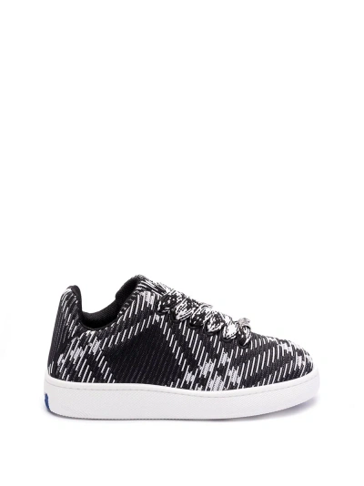 Burberry Knit Sneakers In Black  