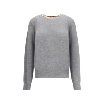 Burberry Knit Women's Roundneck In Gray