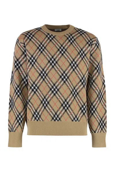 BURBERRY BURBERRY KNIT WOOL PULLOVER