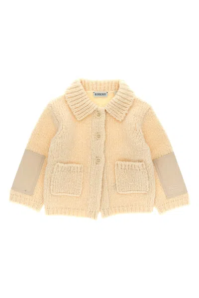 Burberry Knitted Coat In White