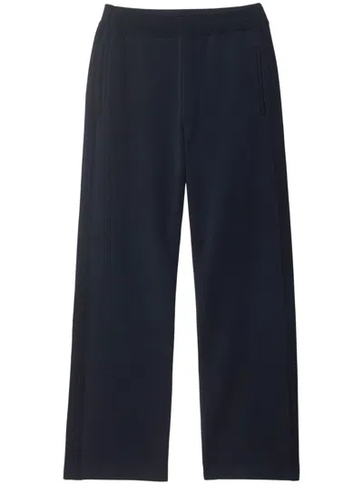 Burberry Knitted Track Pants In Blue