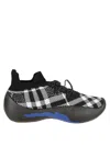 Burberry Knitted Upper Sneakers With Sock-like Collar
